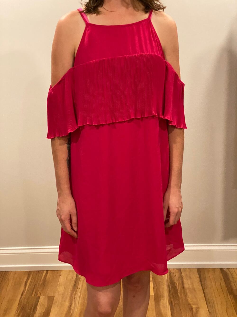 RACHEL Rachel Roy Cold Shoulder Midi Dress size medium